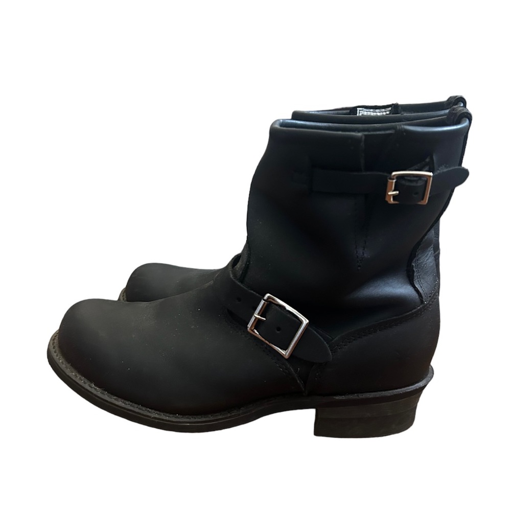 Frye Women's Engineer Short Leather Moto Boots Size 10